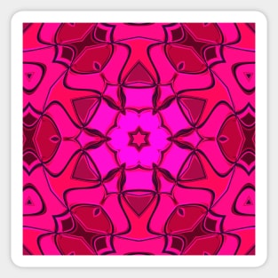 Cartoon Mandala Flower Pink Sticker